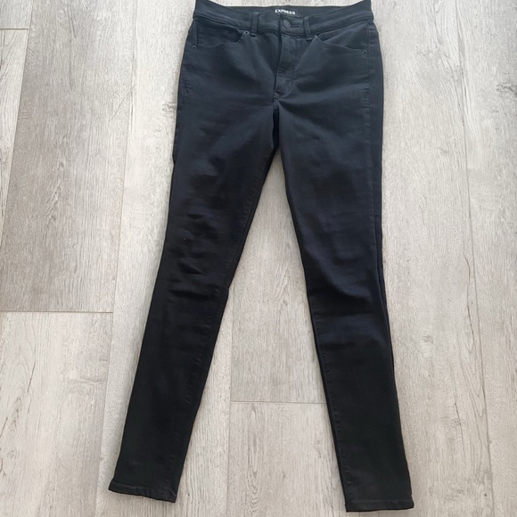 Express | Black high waisted skinny jeans - Picture 2 of 9